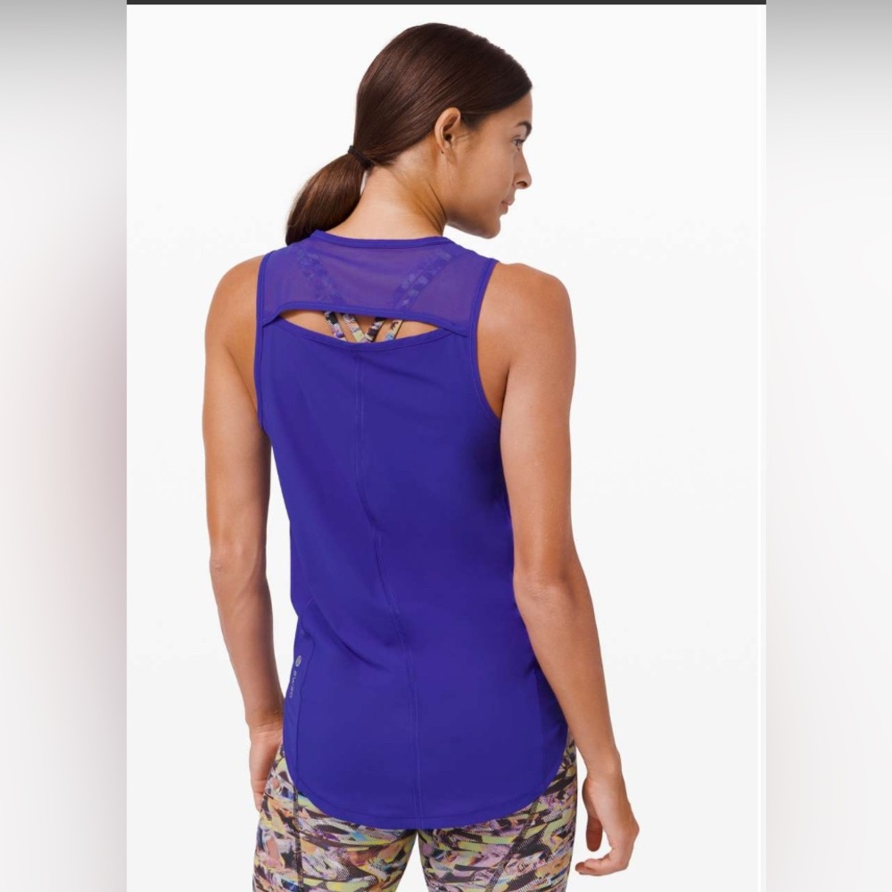 NWT Lululemon Seawheeze Sculpt Tank Lazurite Size 10